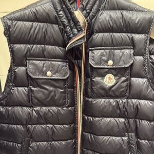 Moncler Black Puffer Vest